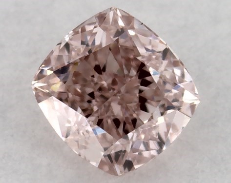 GIA 0.22 Carat Fancy Brownish Pink-VS1 Cushion Modified Cut Diamond
